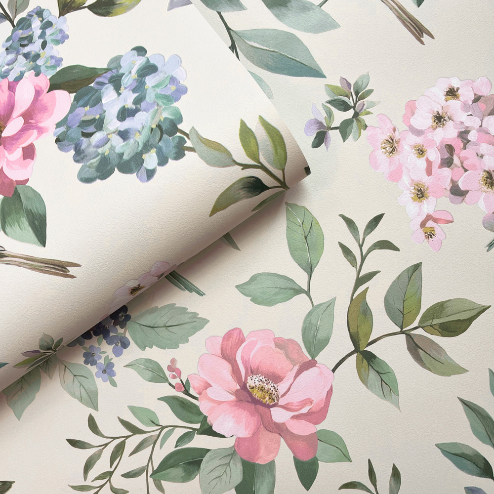 Holden Decor The Bird Garden Multicolour Wallpaper Image 2