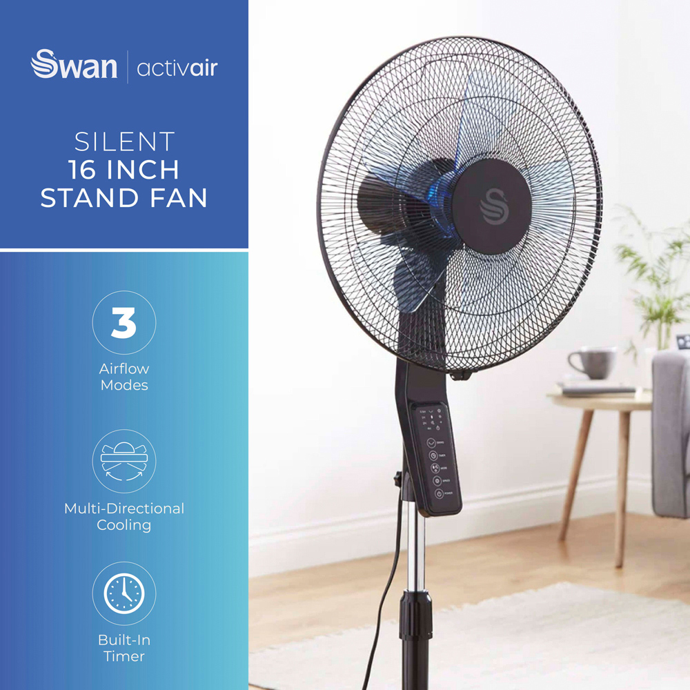 Swan Silence Stand Fan 16 inch Image 3