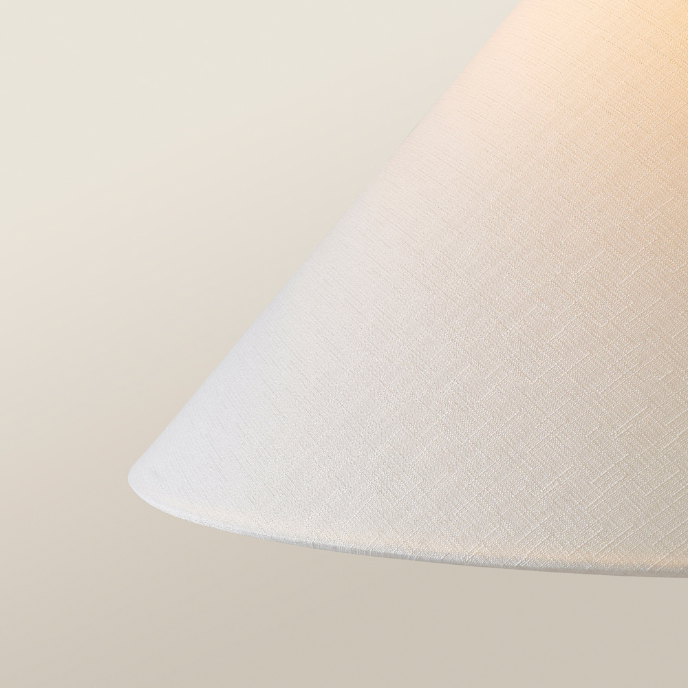 ValueLights Margot White Marble Taper Shade LED Floor Lamp Image 4
