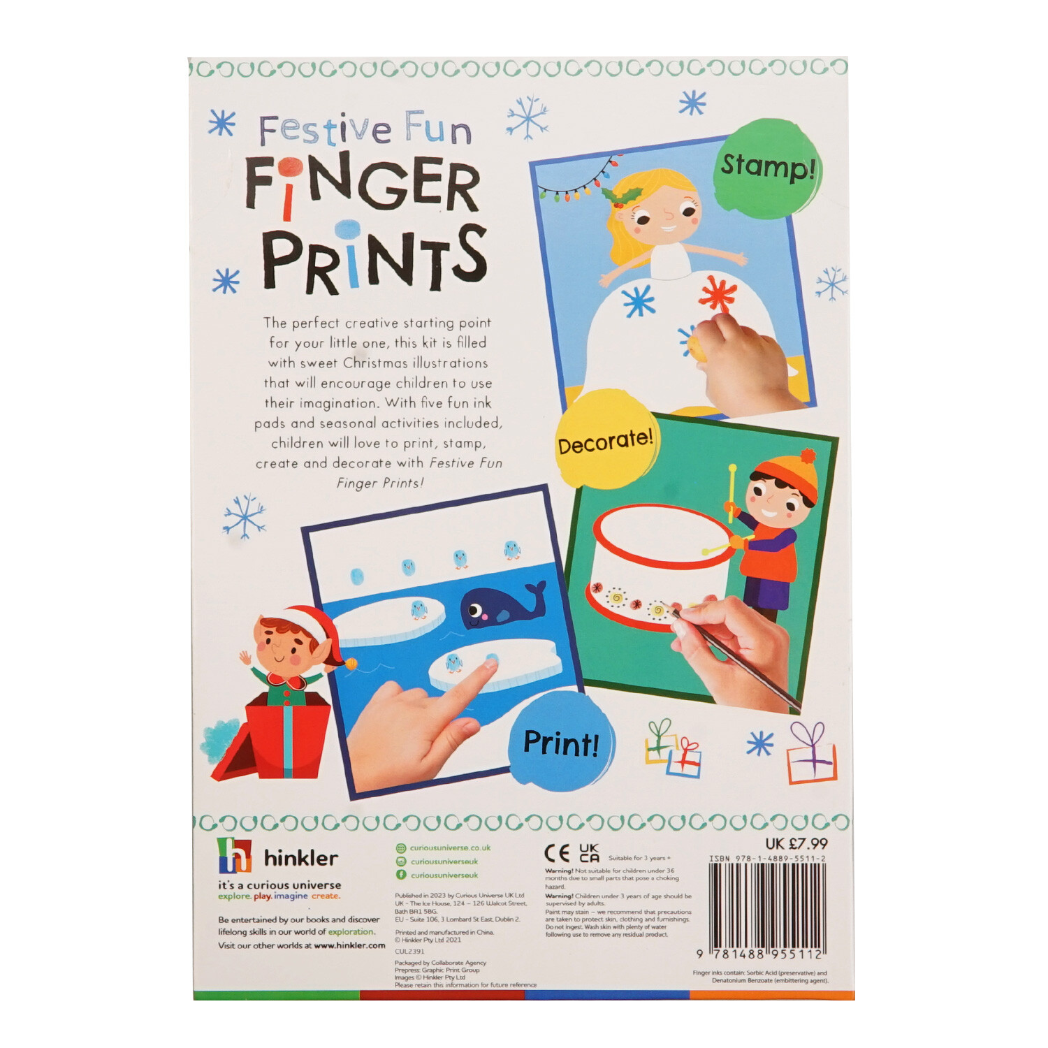 Finger Prints Kit Festive Fun Image 2