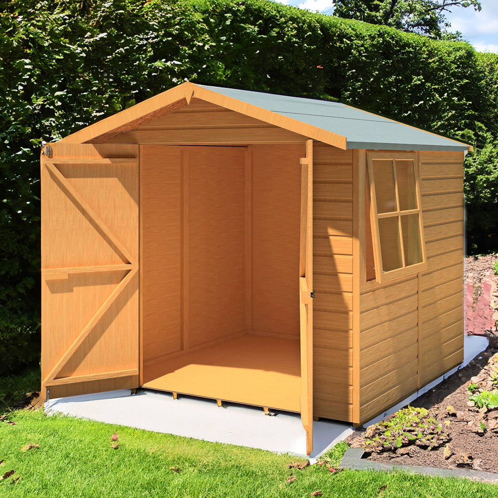 Shire Alderney 7 x 7ft Double Door Dip Treated Shiplap Shed Image 2