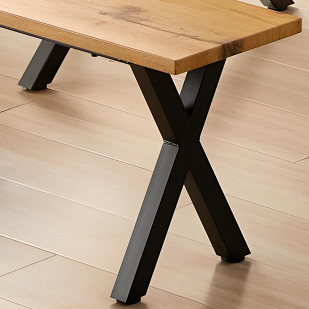 Kosy Koala Wooden Bench with Metal Legs Image 2