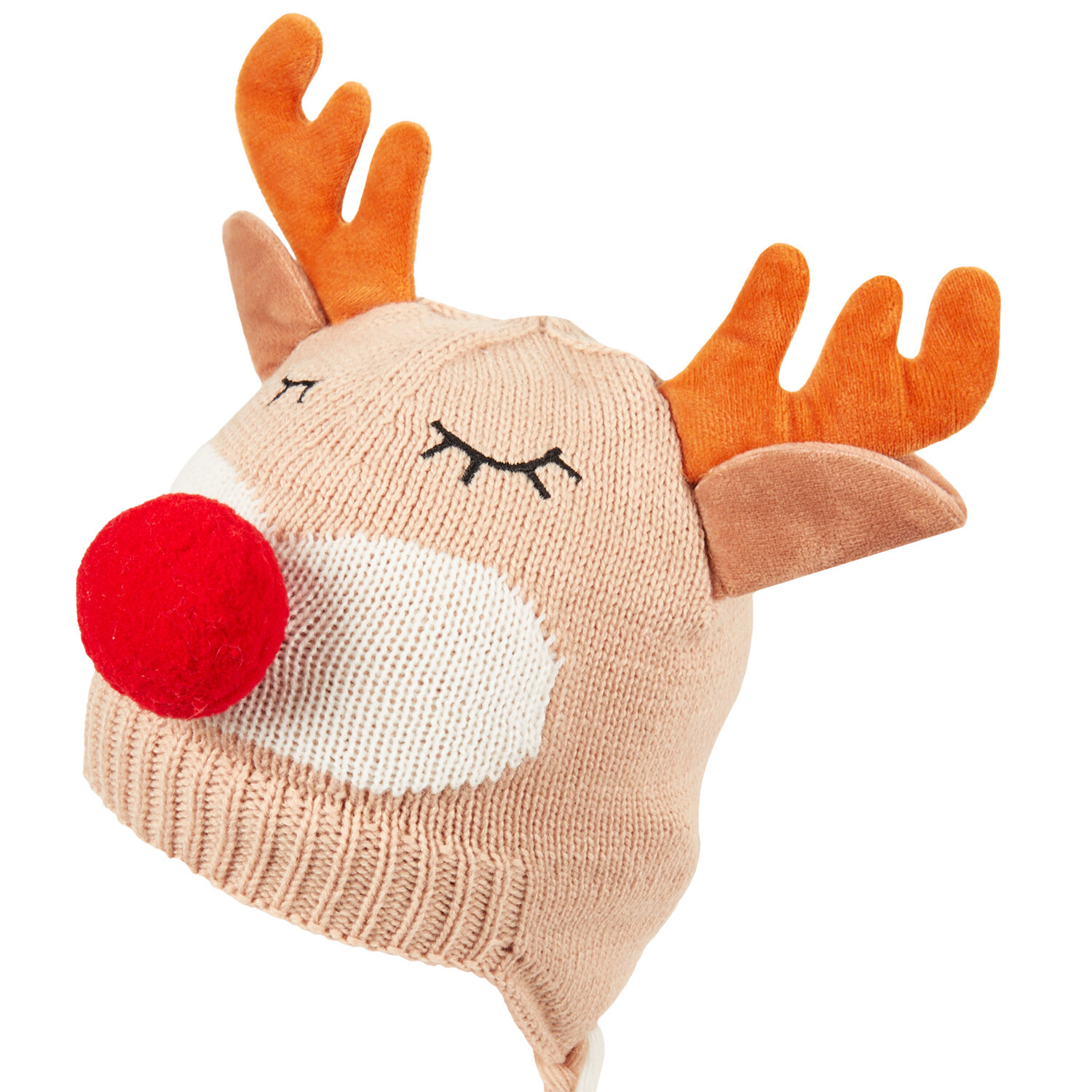 Children's Reindeer Hat - Brown Image 4