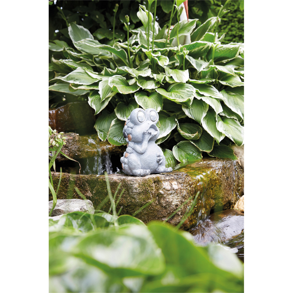 Luxform Solar Powered LED Stone Frog Light Image 2