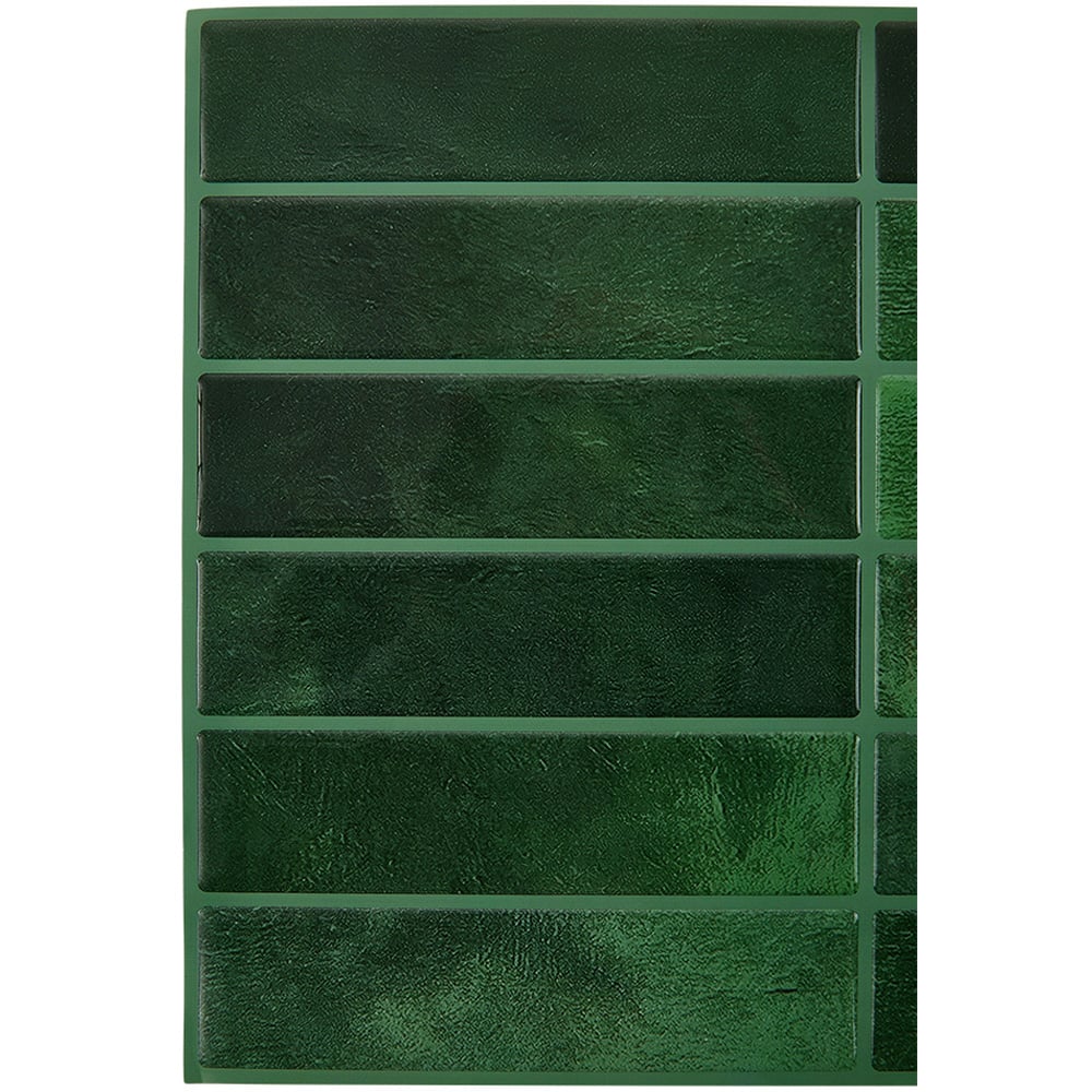 Living and Home Green Rectangle Self Adhesive Wall Sticker 10 Pack Image 4