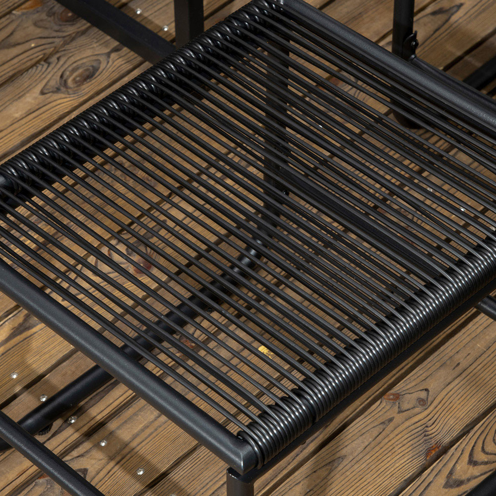 Outsunny Rattan 10 Seater Dining Set Black Image 3