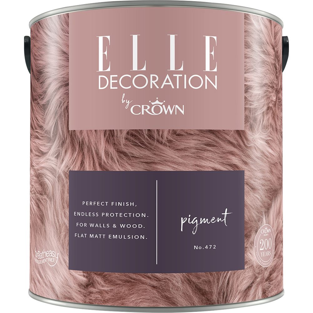 Elle Decoration Pigment 472 Flat Matt Emulsion Paint 2.5L Image 2