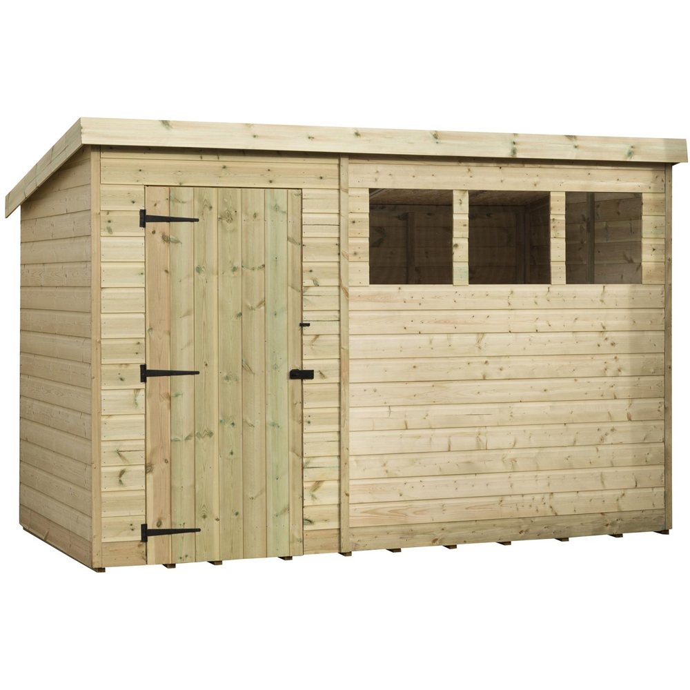 Empire Sheds 1500 10 x 5ft Tongue and Groove Pent Garden Shed Image 1