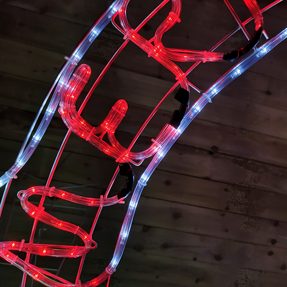 Samuel Alexander Santa with Tree Archway Rope LED Christmas Decoration 8ft Image 5