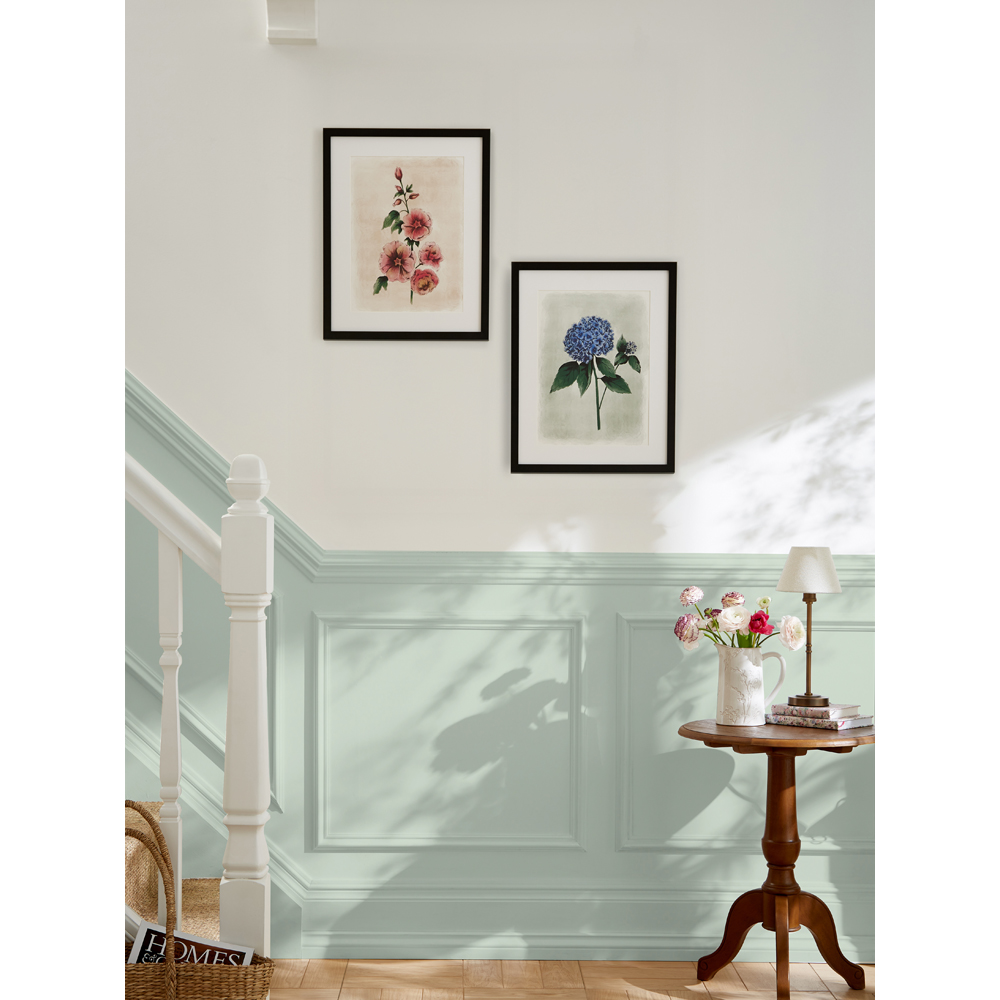 Laura Ashley Hollyhocks Flower Black Frame Wall Art 50 x 70cm Image 2