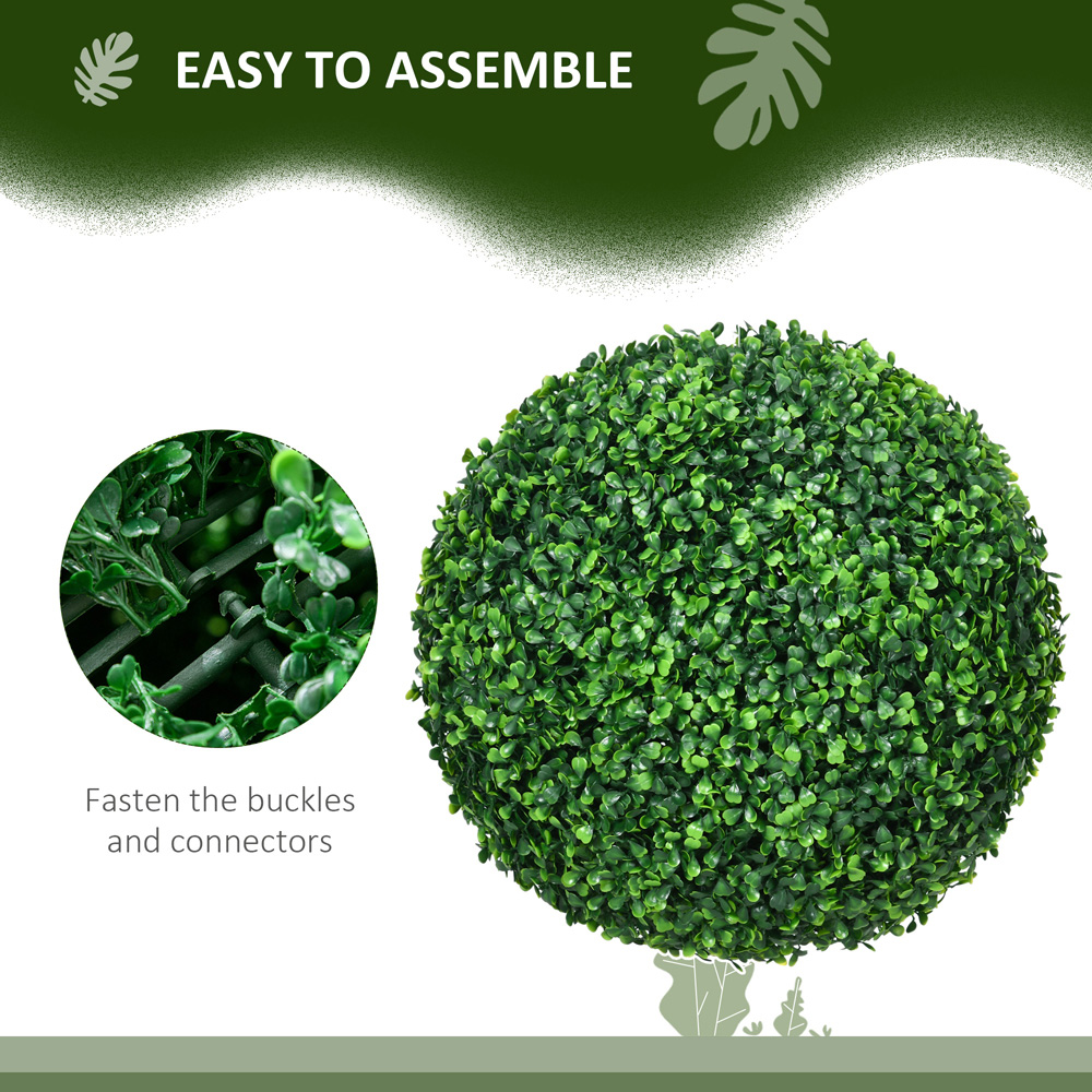 Portland Artificial Boxwood Topiary Ball 2 Pack Image 7