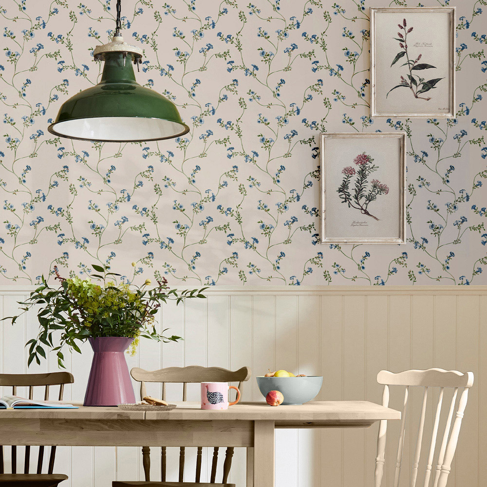 Joules Robey Cottage Floral Cream Wallpaper Image 3