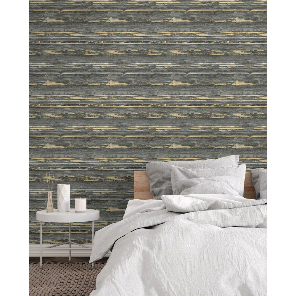 Arthouse Sahara Black and Champagne Wallpaper Image 5