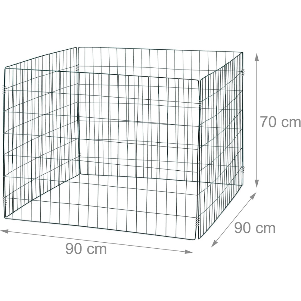 Garden Gear Metal Wire Compost Bin 90 x 90 x 70cm 2 Pack Image 6