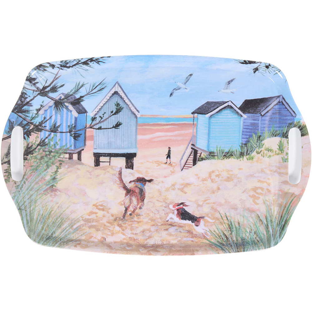 Summer Walk On A Beach Large Tray Image 2