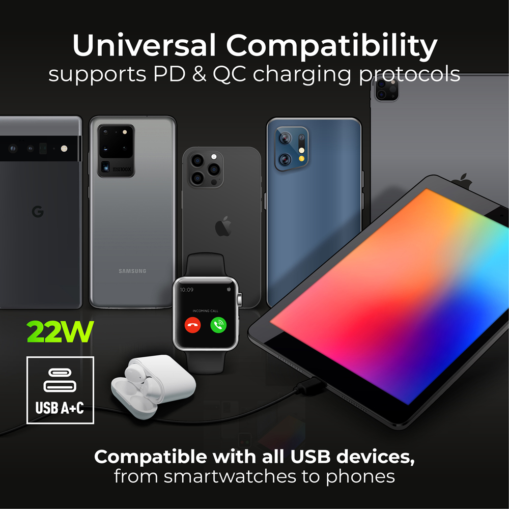 BG Nexus 13A Matt Black Double Switched Socket with USB A and C Image 5