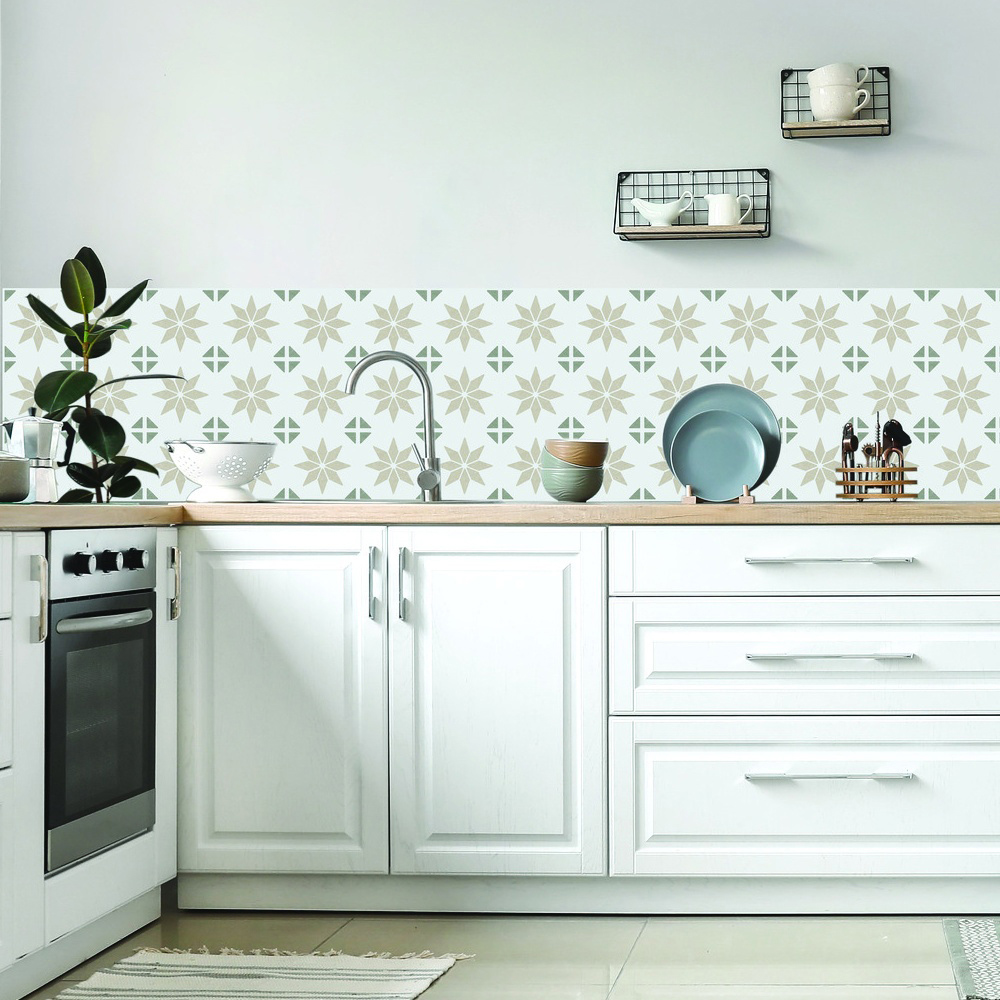 d-c-fix Alia Natural Sticky Back Vinyl Wall Tile 18 Pack Image 5