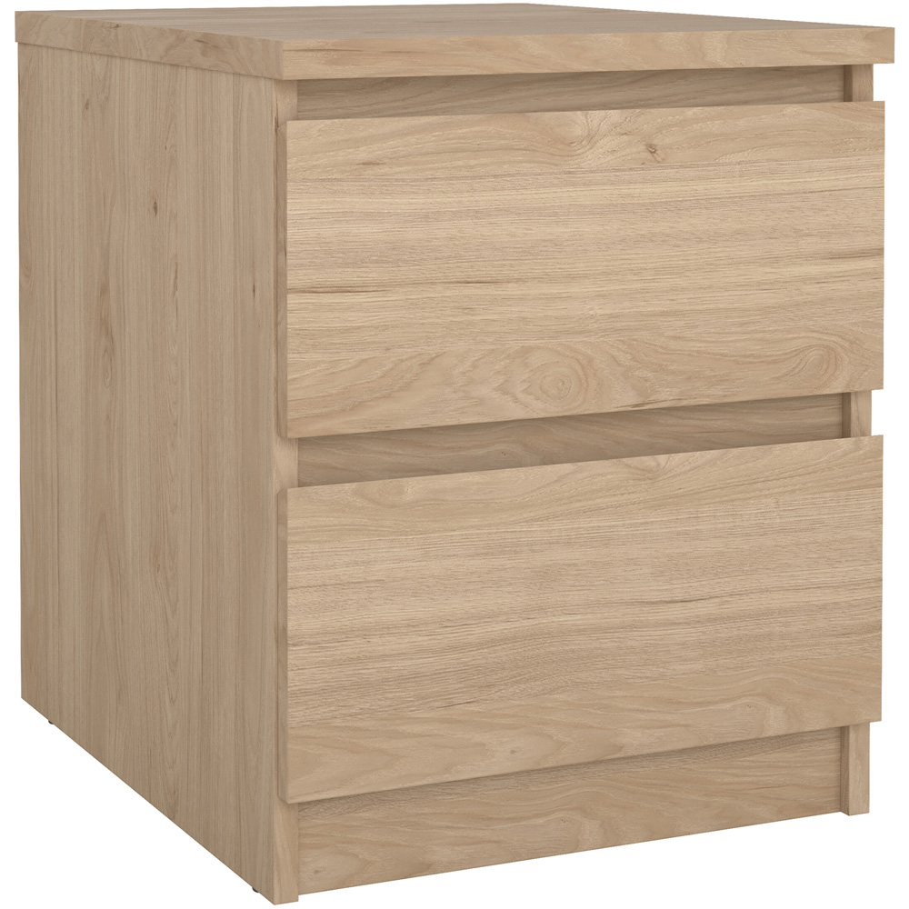 Florence Naia 2 Drawer Jackson Hickory Bedside Table Image 2