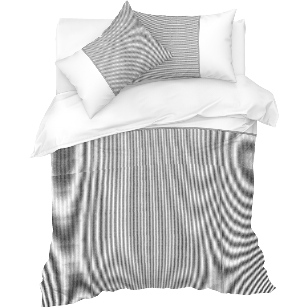 Sweet Dreams Lincoln King Size Black Stripes Duvet Set Image 2