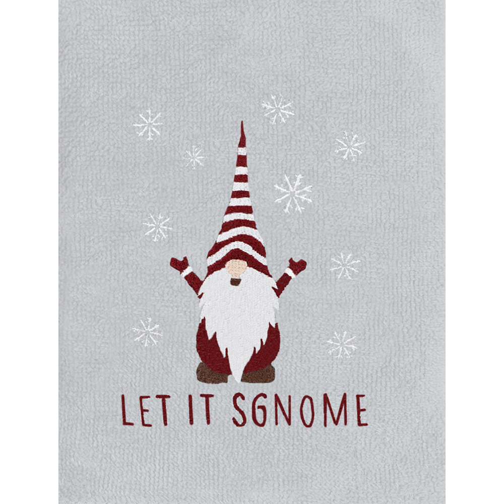 Noel Square Xmas Gonks White Hand Towel 2 Pack Image 3