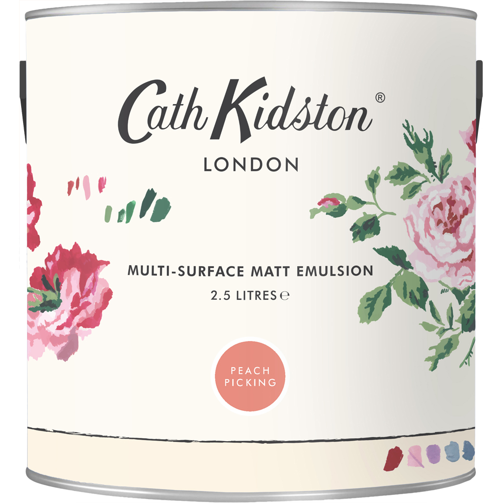 Cath Kidston Multi Surface Peach Picking Emulsion Paint 2.5L Image 2