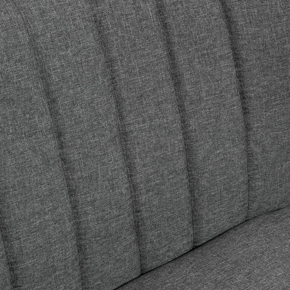 Portland 2 Seater Grey Loveseat Sofa Image 3