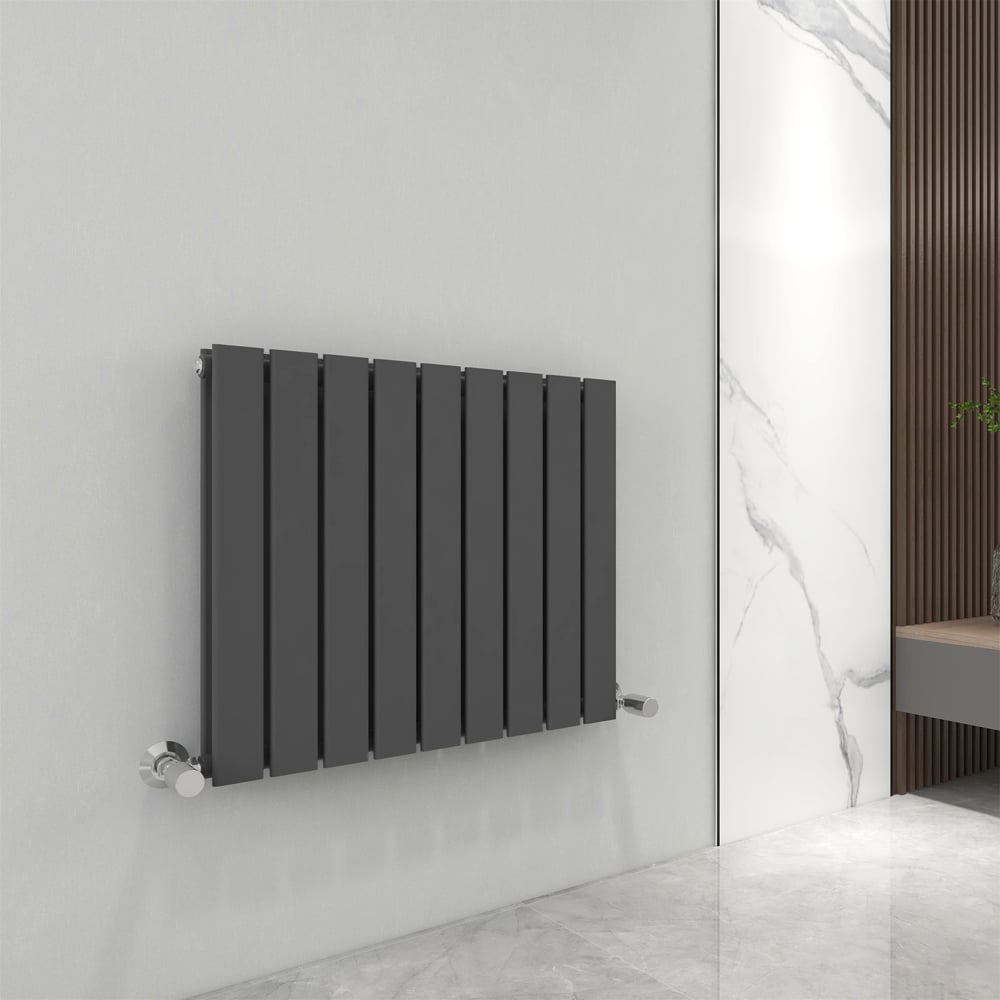 Anthracite 4151 BTU Double Flat Panel Vertical Column Radiator 600 x 612mm Image 2