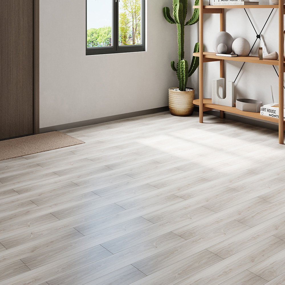 Living and Home Light Brown Wood Grain Rectangle PVC Flooring 20 Pack Image 7