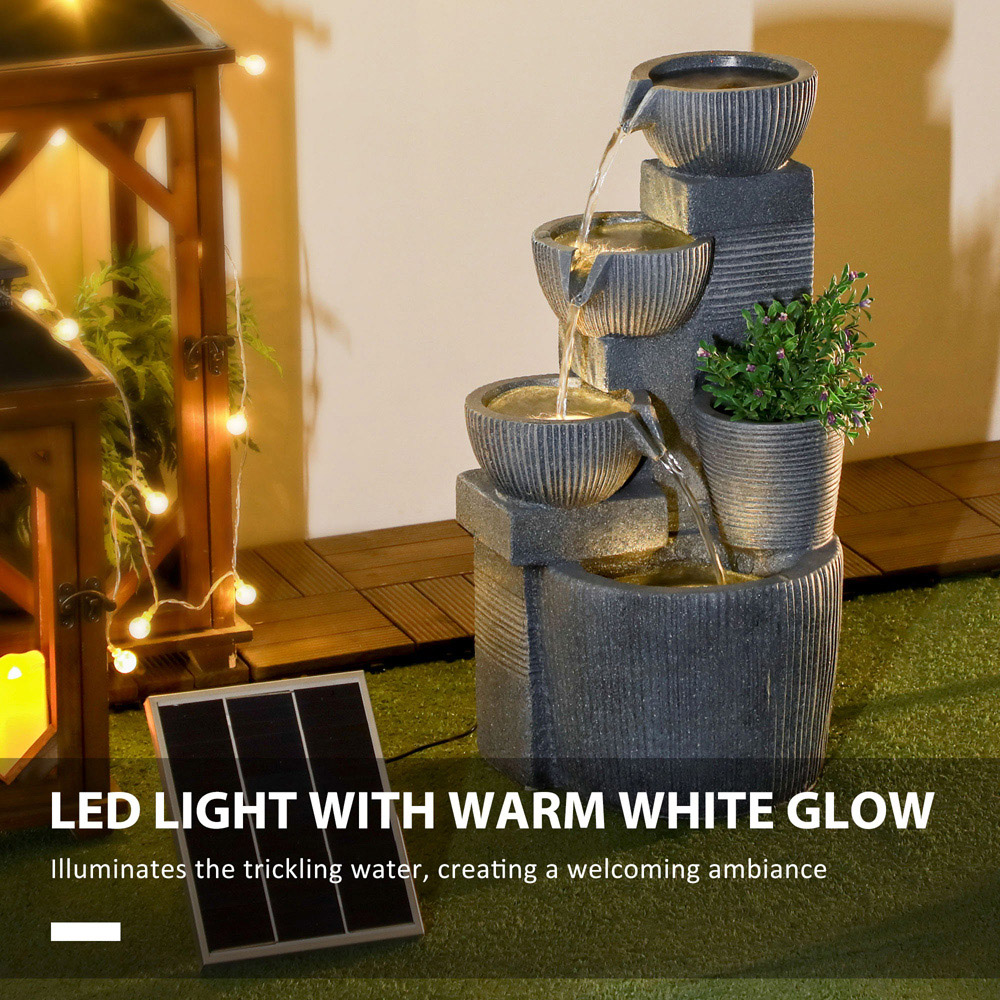 Outsunny Outdoor LED Water Fountain Image 5