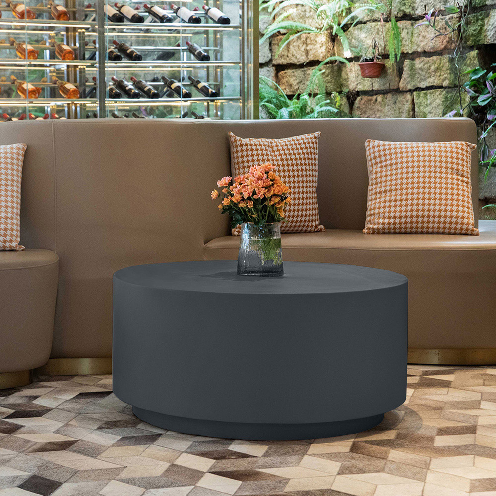 Elementi Rome Slate Black GRC Coffee Table Image 4