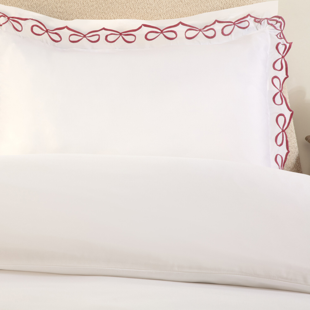 Festive Bows Embroidered Duvet Set King Image 3