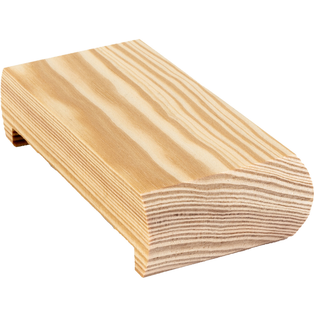 Blueprint Joinery Cambridge Half Flat Clear Pine Newel Post Cap 90mm Image 2