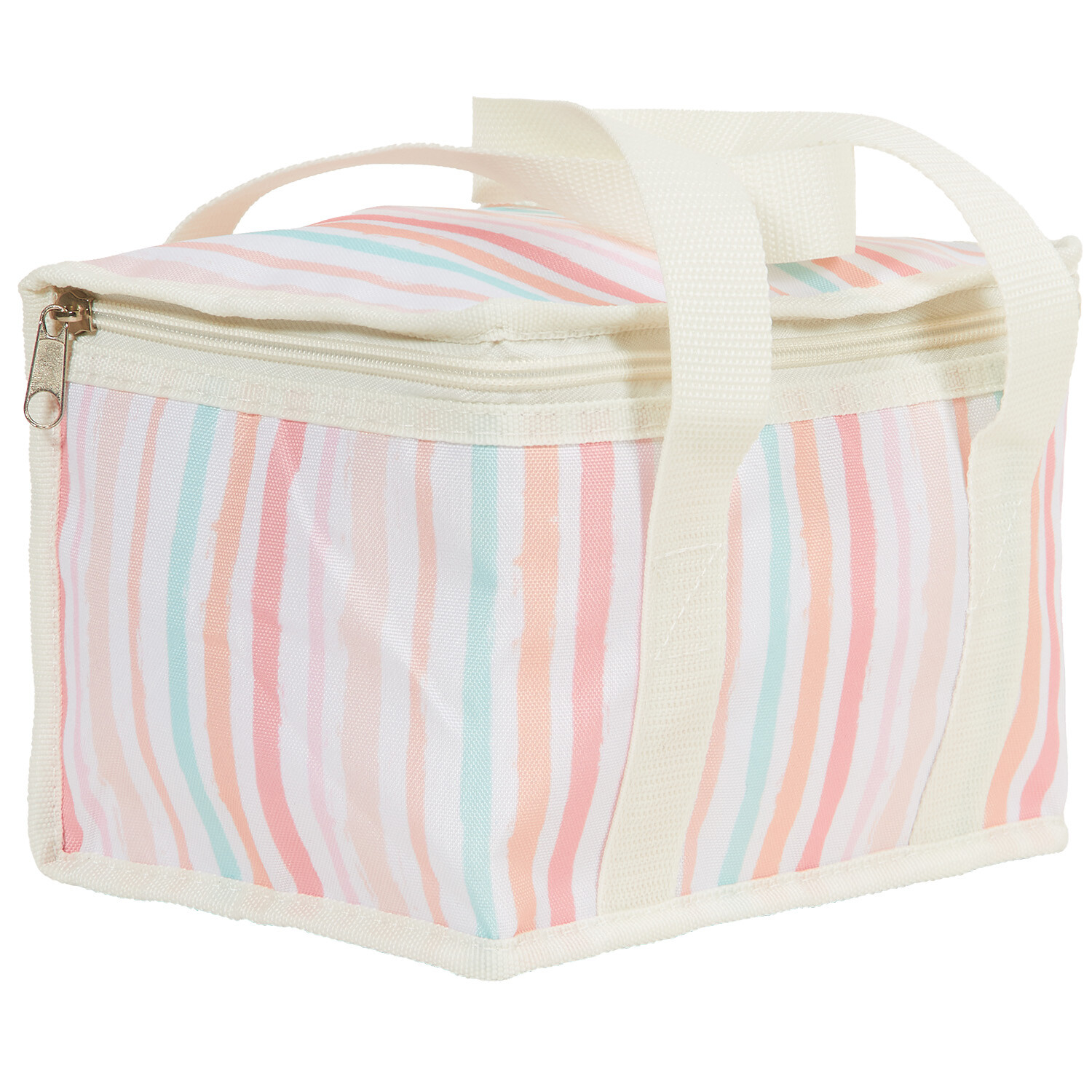 Insulated Lemons or Stripes Lunch Bag - Multicolour Image 4
