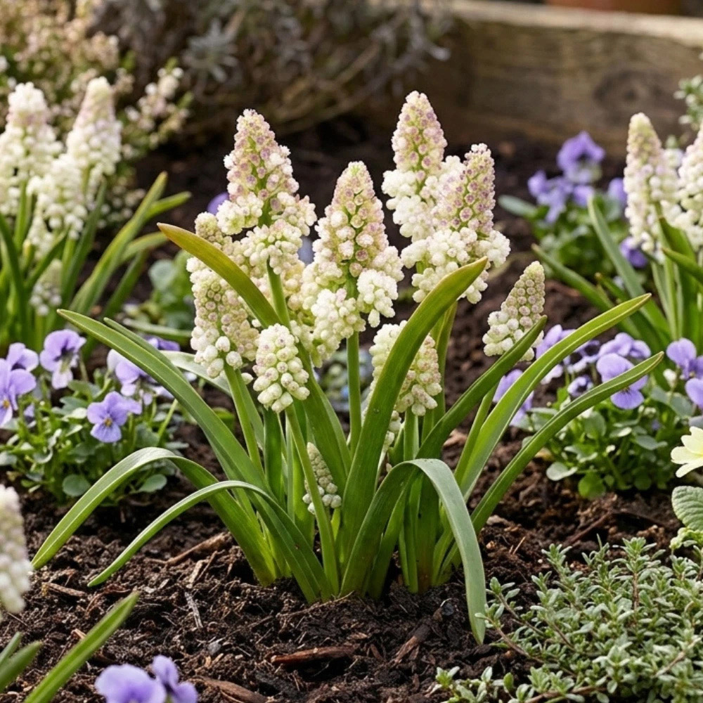 Thompson and Morgan Muscari Lady Madonna Autumn Planting Bulb 8 Pack Image 3