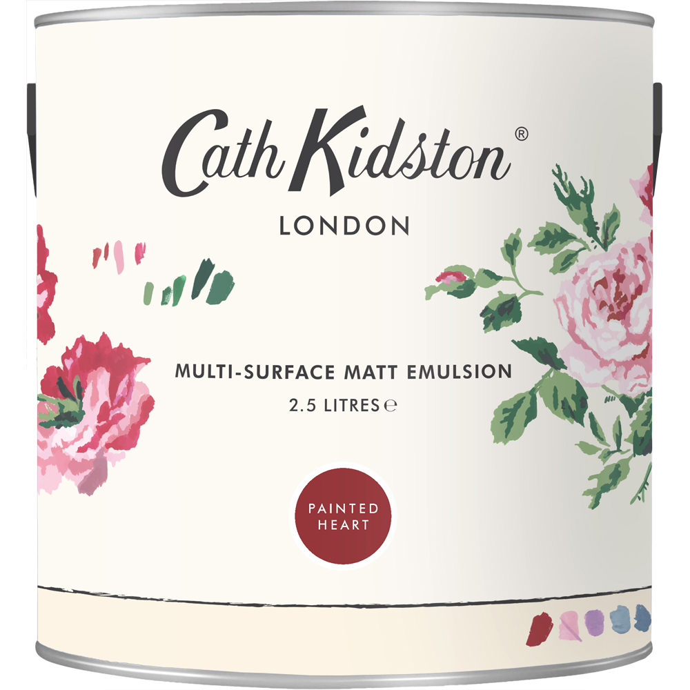Cath Kidston Multi Surface Painted Heart Emulsion Paint 2.5L Image 2
