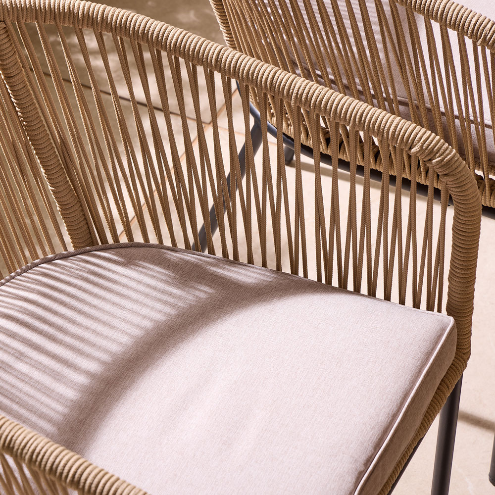 Rowlinson Oslo 4 Seater Natural Dining Set Image 8