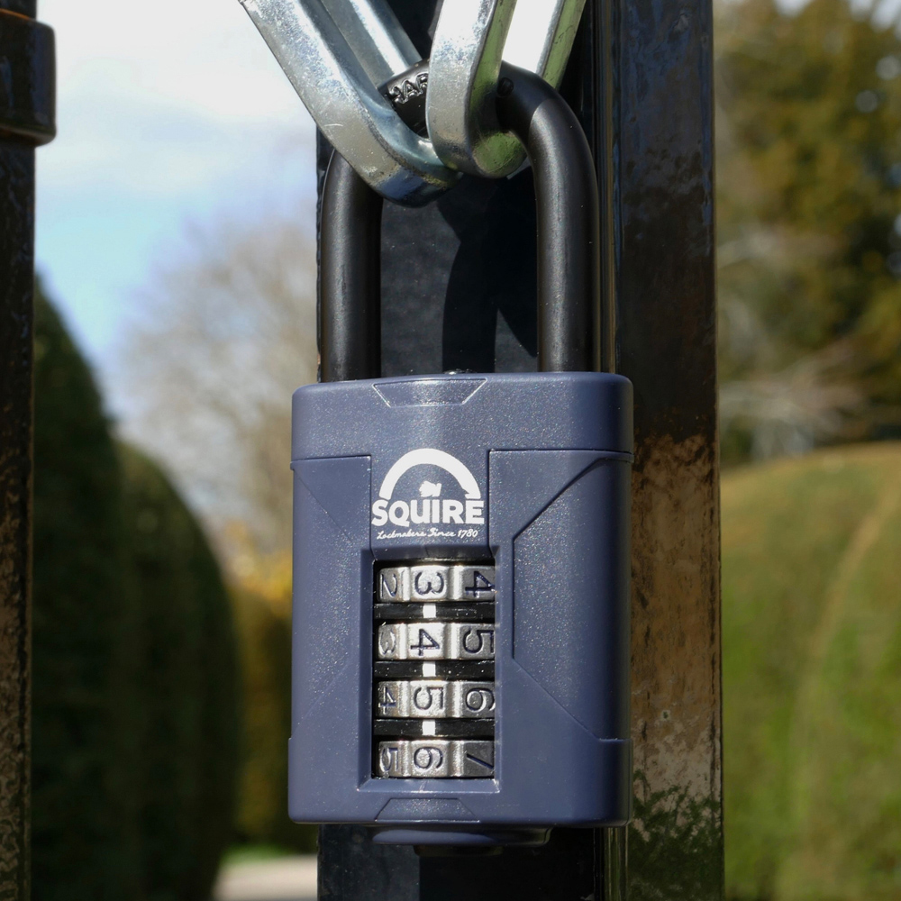 Squire 50mm 4 Wheel Combination Shackle Padlock Image 5