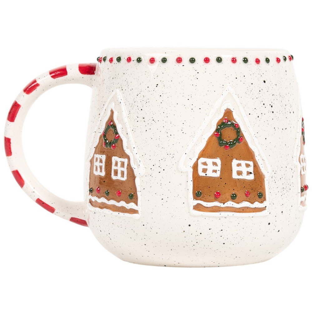 Festive Stone Gingerbread Mug Neutral Image 2