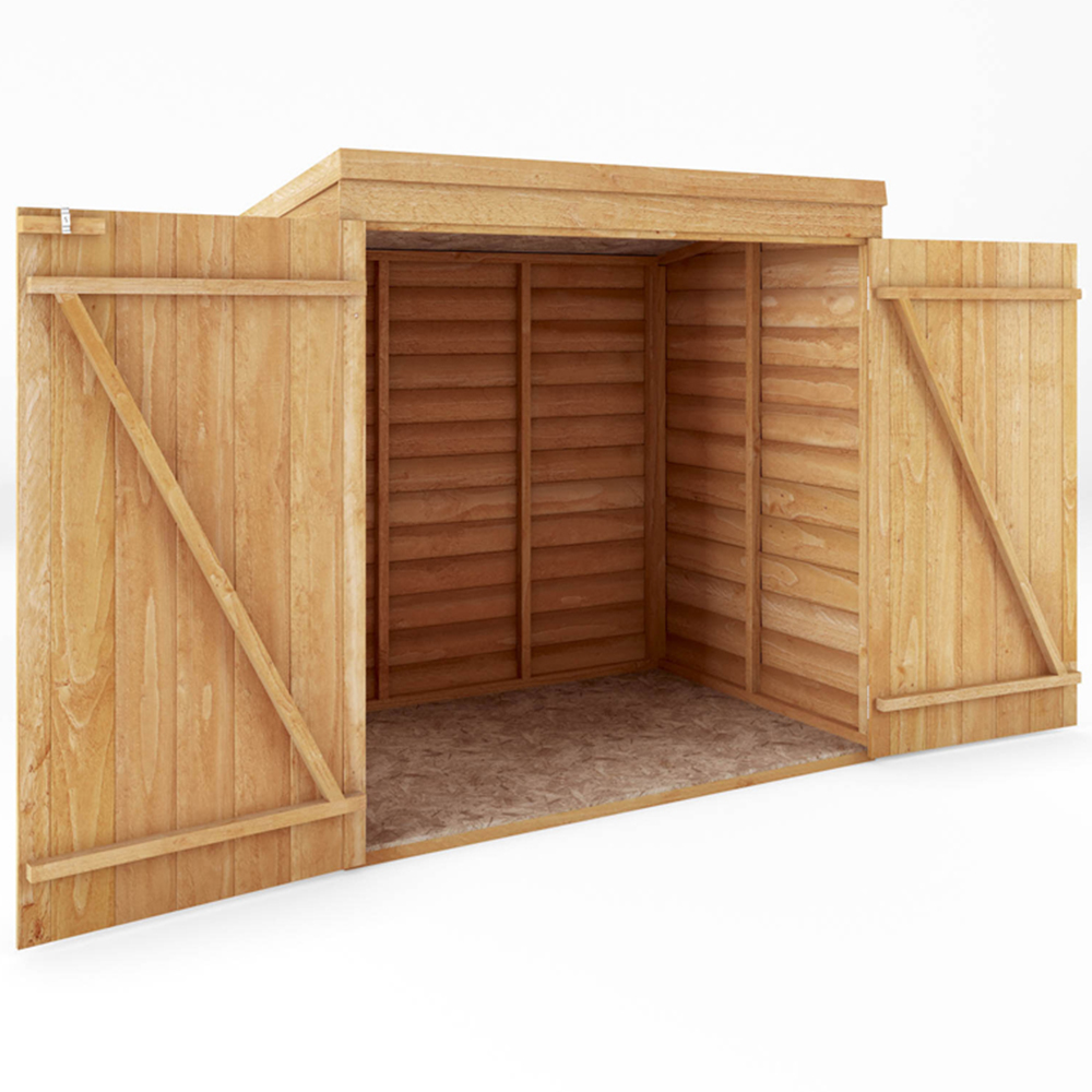 Mercia 3 x 5ft Double Door Overlap Pent Tool Storage Shed Image 3