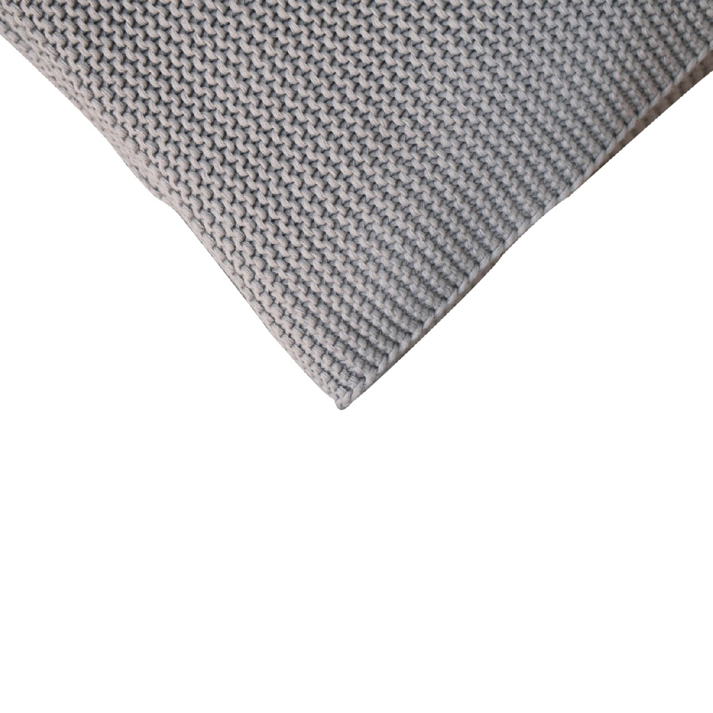 Artisan Furniture Grey Double Knitted Throw Image 6