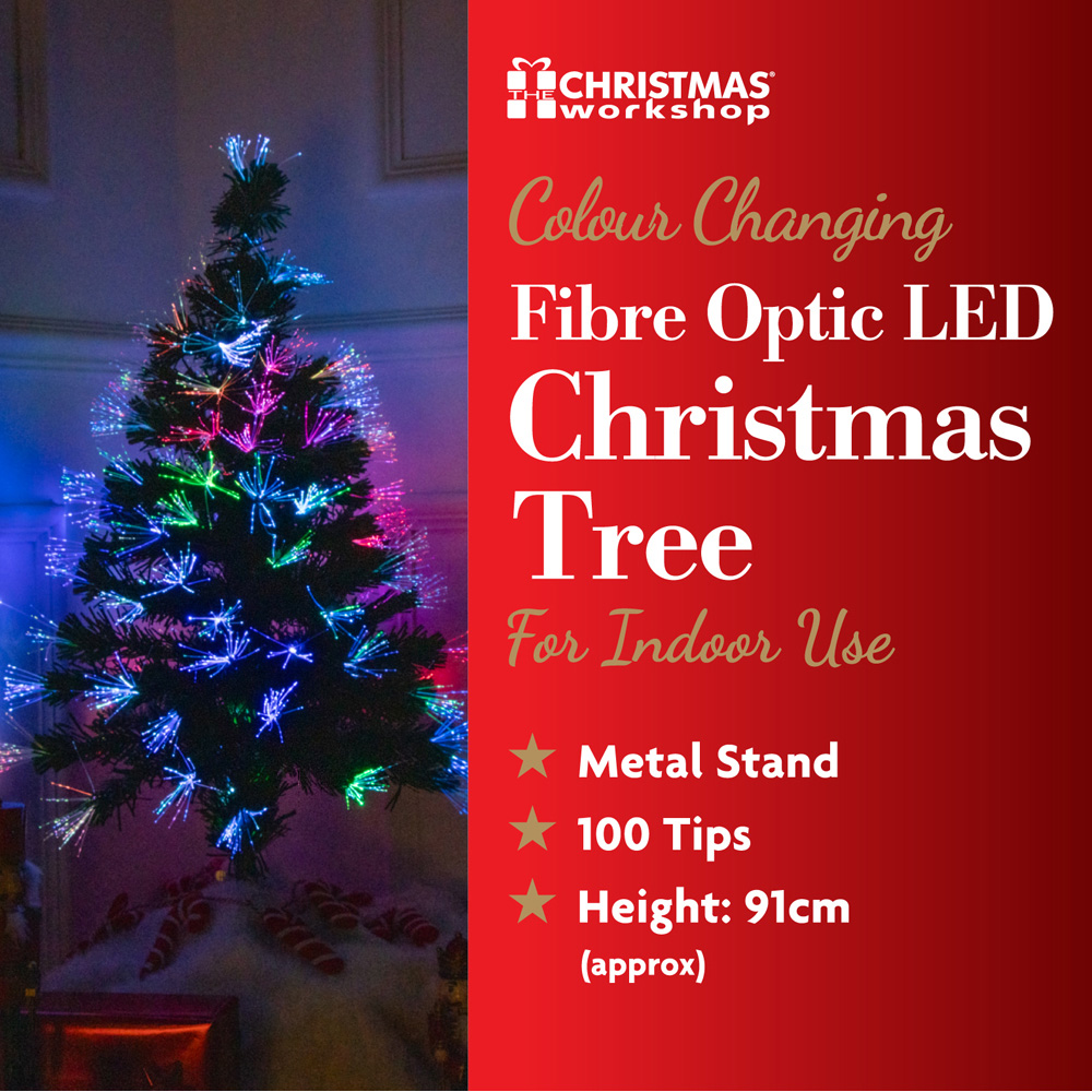 The Christmas Workshop Green Fibre Optic Christmas Tree 3ft Image 7