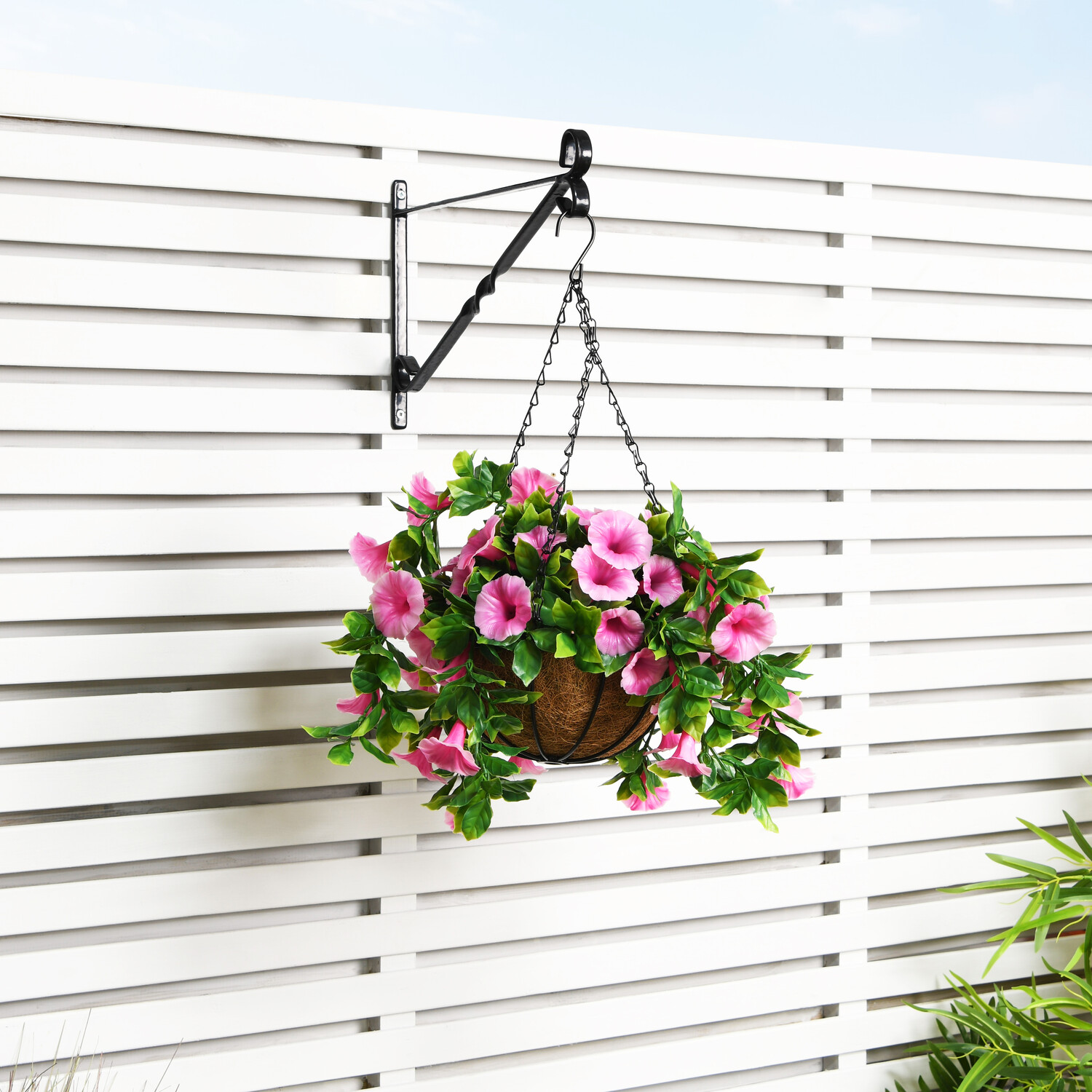 Petunias Hanging Basket - Pink Image 2