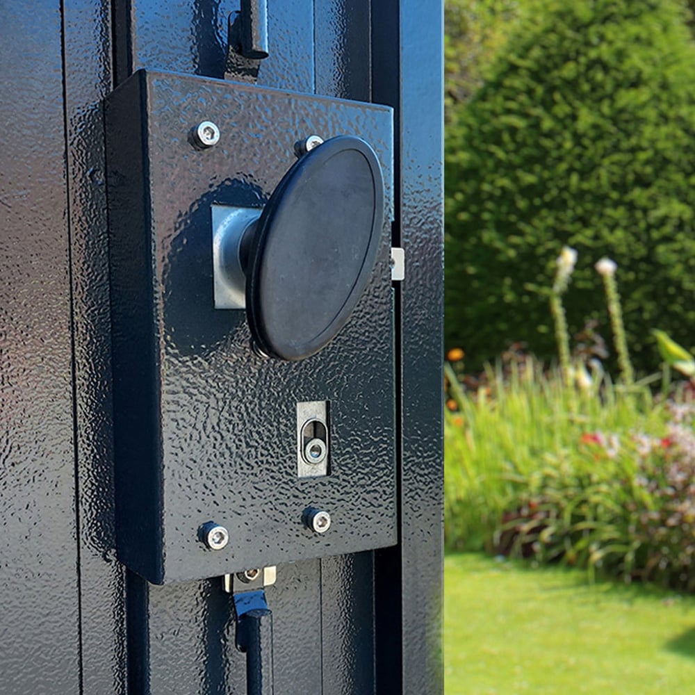 Asgard Centurion 5 x 14ft Double Door Grey High Security Bike Shed Image 7