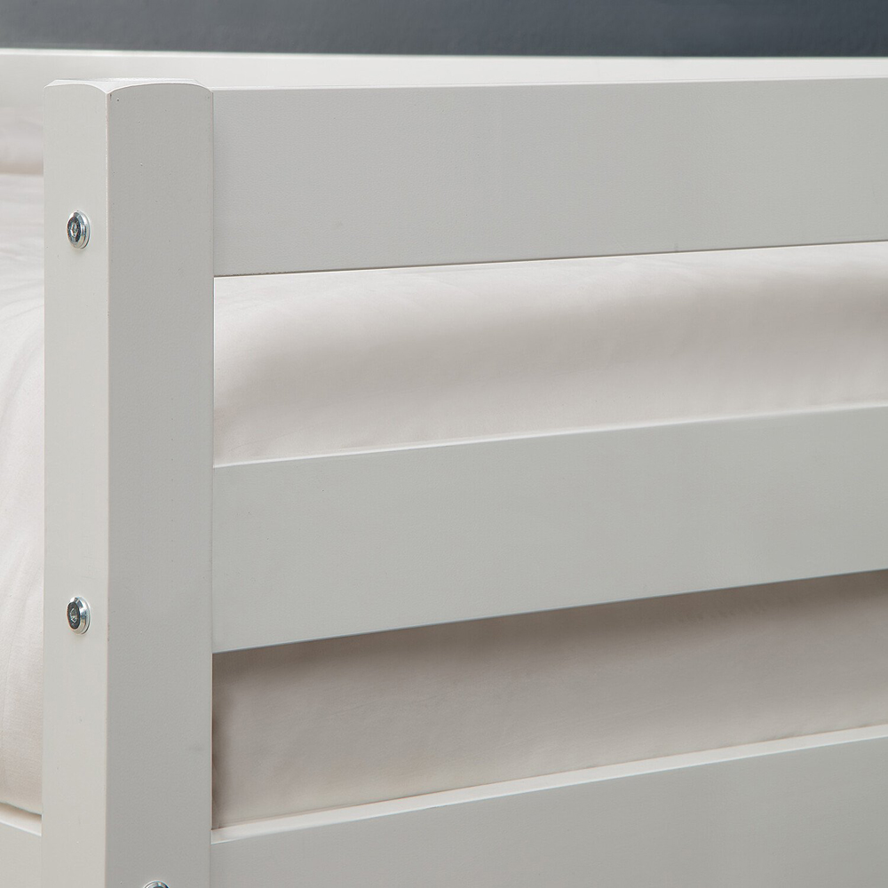 Atlas White Wooden Bunk Bed Image 6