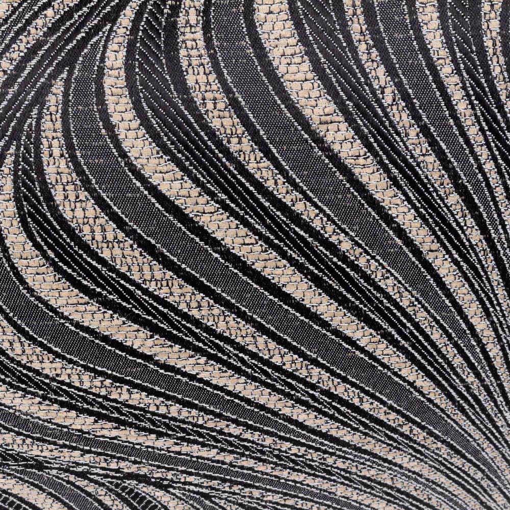 Paoletti Gatsby Black Jacquard Piped Cushion Image 4