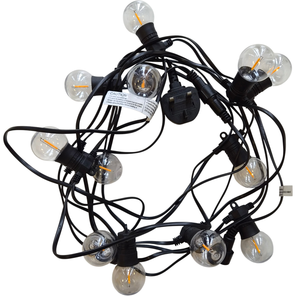 Lighting Legends Super Warm White Plug-in Connectable Festoon Outdoor LED String Light 13m Image 2