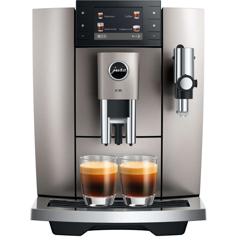 Jura E8 15721 Midnight Silver Bean-to-Cup Coffee Machine Image 2
