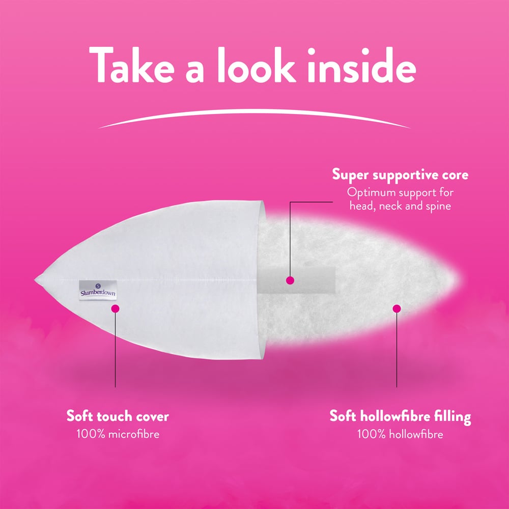 Slumberdown Cosy Nights Super Support Pillow 2 Pack Image 5