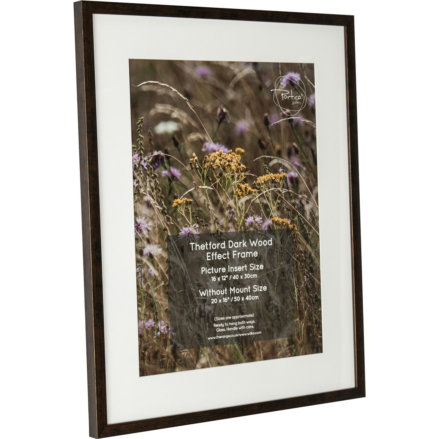 Thetford Dark Wood Effect Frame Brown 20 x 16in Image 2