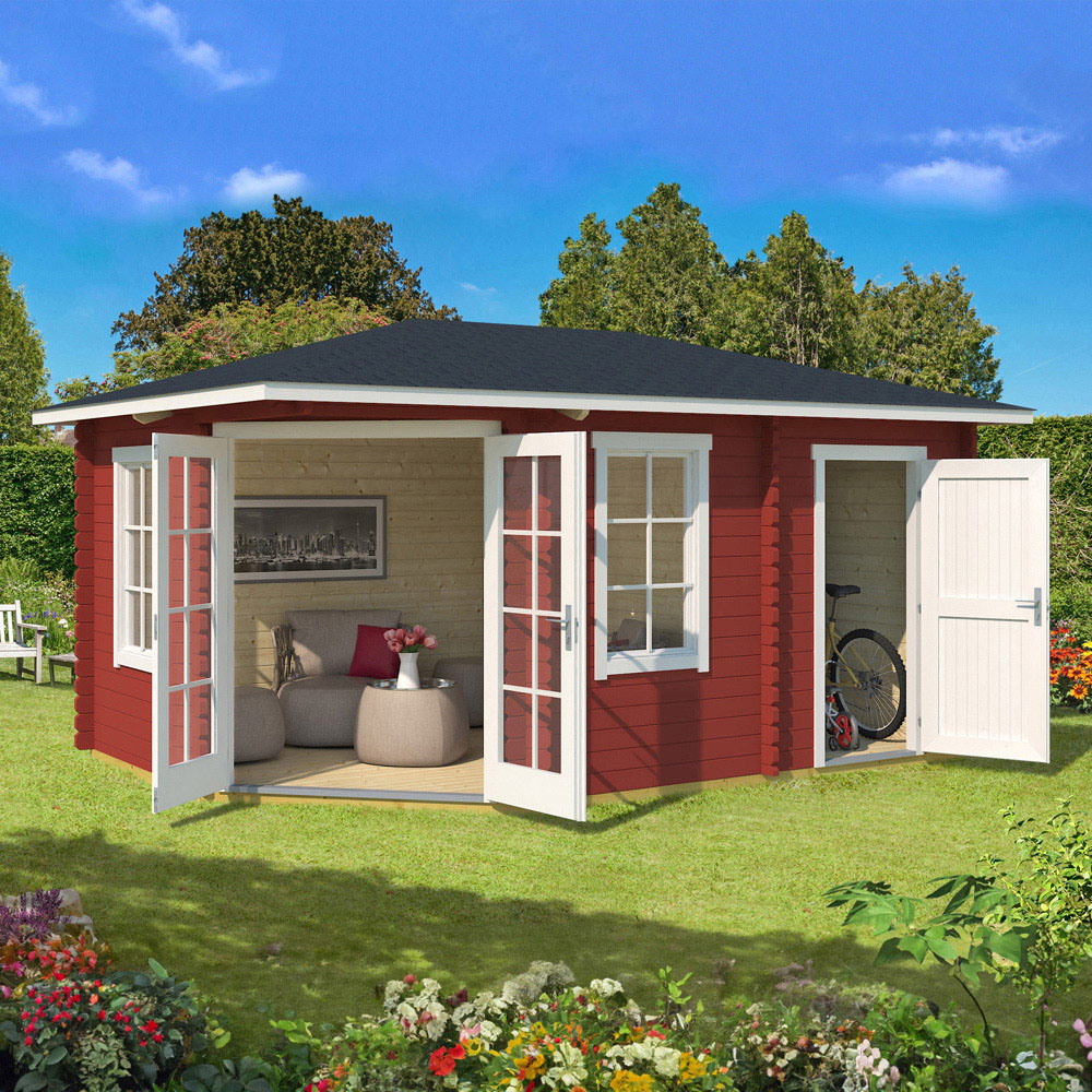 Norland Anderby 2 16.6 x 11.7ft Right Hand Corner Garden Cabin Image 5